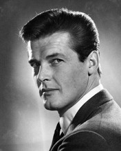 Roger Moore 1960's studio portrait enigmatic Simon Templar The Saint 8x10 photo