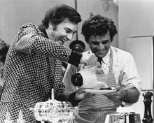 Columbo 1973 Double Shock Martin Landau cooks with Peter Falk 8x10 inch photo