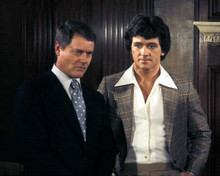 Dallas classic Larry Hagman & Patrick Duffy as J.R & Bobby 8x10 photo