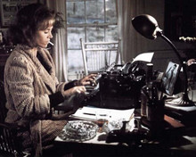 Jane Fonda cigarette in mouth at desk typing 1977 Julia 8x10 inch photo