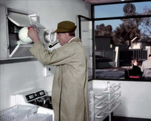 Jacques Tati in Villa Arpel house as Monsieur Hult 1958 Mon Oncle 8x10 photo