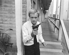 David McCallum holds gun as Ilya Man From UNCLE 8x10 inch photo