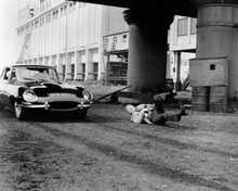 Brannigan 1975 Jaguar E Type moves by John Wayne in scene 8x10 inch photo