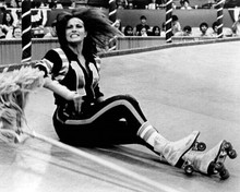 Raquel Welch takes a tumble during roller derby Kansas City Bomber 8x10 photo