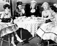 McLintock 1963 Mari Blanchard and showgirl take tea in the saloon 8x10 photo