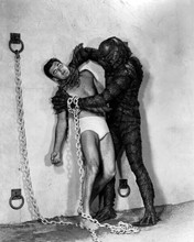 Revenge of the Creature 1955 John Bromfield attacked by gill-man 8x10 photo