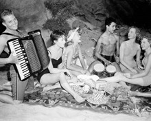 Rock Pretty Baby 1957 beach party Luana Patten with girls enjoy music 8x10 photo