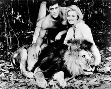 Tarzan and the Valley of Gold 1966 Mike Henry Nancy Kovack with lion 8x10 photo