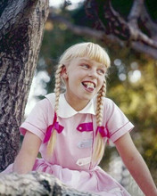 Patty McCormack sticks out her tongue rare color image The Bad Seed 8x10 photo