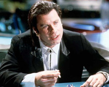 John Travolta as Vincent vega holding cigarette Pulp Fiction 8x10 inch photo