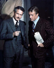 The Sting 1973 Paul Newman & Robert Redford look dapper in suits 8x10 photo