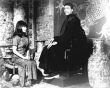 The Face of Fu Manchu 1965 Tsai Chin & Christopher Lee seated 8x10 inch photo
