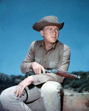 Steve McQueen holds his rifle ready for action Wanted Dead Or Alive 8x10 photo