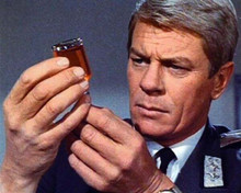 Mission Impossible TV series Peter Graves holds syringe & bottle 8x10 photo