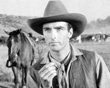 Montgomery Clift portrait on the range from Red River 8x10 inch photo