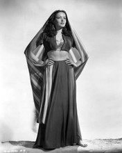 Gene Tierney full length pose showing belly & cleavage 1941 Sundown 8x10 photo