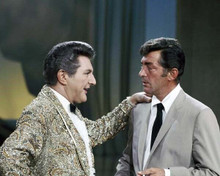 Liberace in gold jacket appears on The Dean Martin Show 1960's 8x10 inch photo