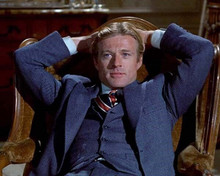 Robert Redford in blue three piece suit from The Sting 8x10 inch photo