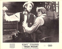 High Noon 1952 original 8x10 lobby card Gary Cooper fights Lloyd Bridges