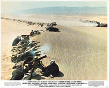 Lawrence of Arabia 1971 original 8x10 lobby card men fire on train in desert