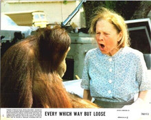 Every Which Way But Loose 1978 original 8x10 lobby card Ruth Gordon & Clyde