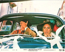 What's Up Doc 1972 original 8x10 lobby card Barbra Streisand Ryan O'Neal in car