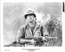 In Love and War 1958 original 8x10 inch photo Jeffrey Hunter with machine gun