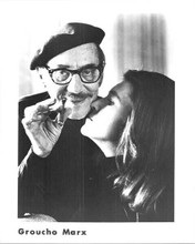 Groucho Marx original 8x10 inch photo 1970's with unidentified woman