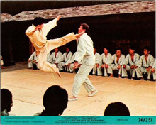 Man With The Golden Gun 1974 original 8x10 lobby card Roger Moore kung fu match