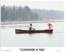 Somewhere in Time 1980 original 8x10 lobby card Reeve & Seymour in boat