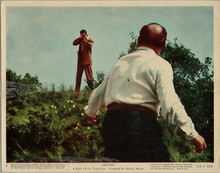 Dragnet 1954 8x10 lobby card Jack Webb aims gun at man