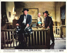 Last Train From Gun Hill 1959 original 8x10 lobby card Kirk Douglas with saddle
