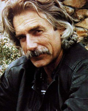 Sam Elliott 1980's era portrait in black leather jacket 8x10 inch photo