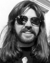 Bob Seger smiling in black t-shirt and sunglasses 8x10 inch photo
