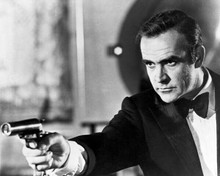 Sean Connery points his Walther PPK as Bond Diamonds Are Forever 8x10 photo