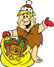 The Flintstones Barney Rubble gets into Christmas spirit 8x10 inch photo