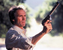 Clint Eastwood holds his 44 Magnum up Sudden Impact 8x10 inch photo