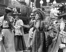 Hello Dolly Barbra Streisand and girls at train station 8x10 inch photo
