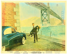 Vertigo 1958 James Stewart carries Kim Novak by Golden Gate Bridge 8x10 photo