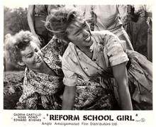 Reform School Girl 1957 Yvette Vickers in fight scene with girl 8x10 inch photo