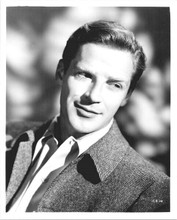 Richard Basehart handsome 1950's studio portrait 8x10 inch photo