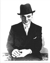 James Cagney in suit and hat holding poker gaming chips in hand 8x10 inch photo