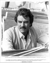 Tom Selleck as Magnum wearing sleeveless cardigan 8x10 inch photo