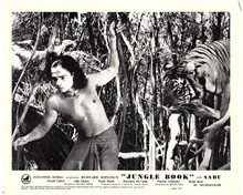 Jungle Book 1942 Sabu with tiger in jungle 8x10 inch photo