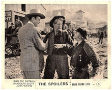 The Spoilers 1942 John Wayne Harry Carey in Alaska western street 8x10 photo