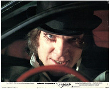 Clockwork Orange 1971 Malcolm McDowall as Alex drives car 8x10 inch photo