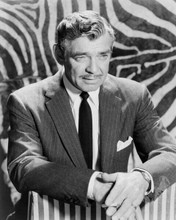 Clark Gable debonair portrait 1950's in pin striped suit 8x10 inch photo