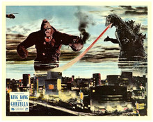 King Kong vs Godzilla 1962 Kong & Godzilla battle above Tokyo 8x10 inch photo