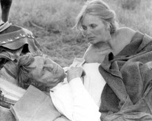 Tom Horn 1980 Linda Evans beds down with Steve McQueen in brush 8x10 inch photo