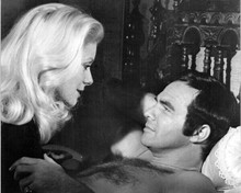 Hustle 1975 Catherine Deneuve in bed with bare chested Burt Reynolds 8x10 photo